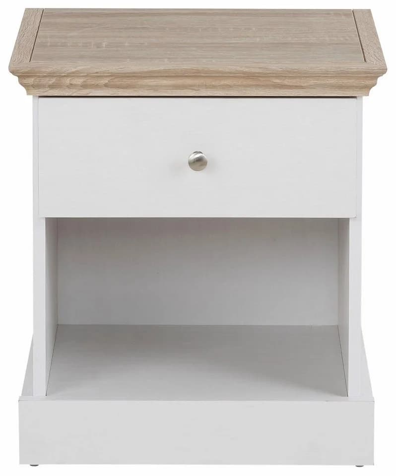 OTTO HOME Binz Nachtkonsole Weiß/Eichefarben Modern - Bild 3