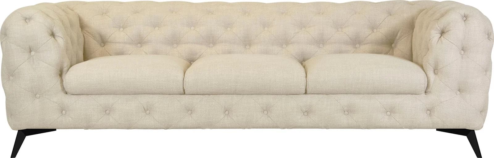 Home Affaire Chesterfield-Sofa Glynis Beige Polyester