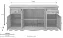 OTTO HOME Sideboard Melissa Weiß Landhausstil Massivholz Bild 1