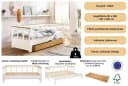 OTTO HOME AIRA Daybett Weiß Skandi Design Ausziehbar Bild 3