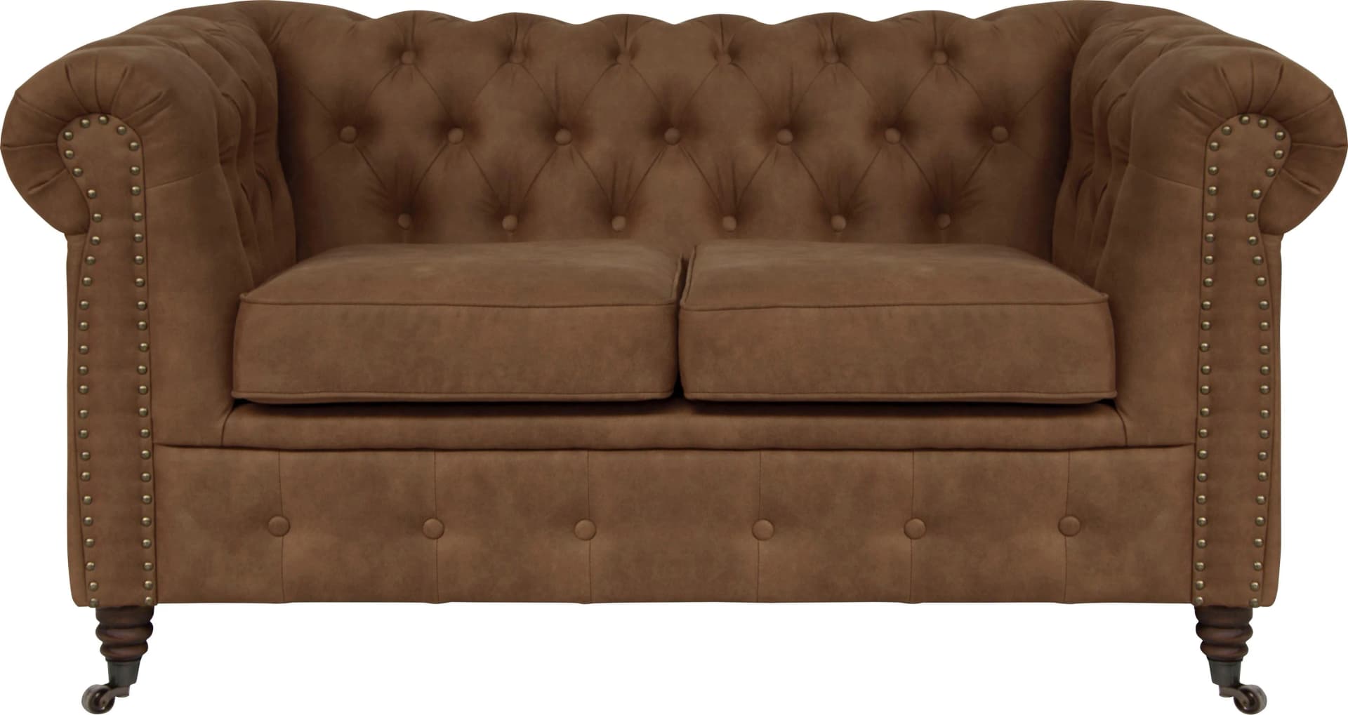Home Affaire Chesterfield-Sofa Aarburg Cognac Microfaser