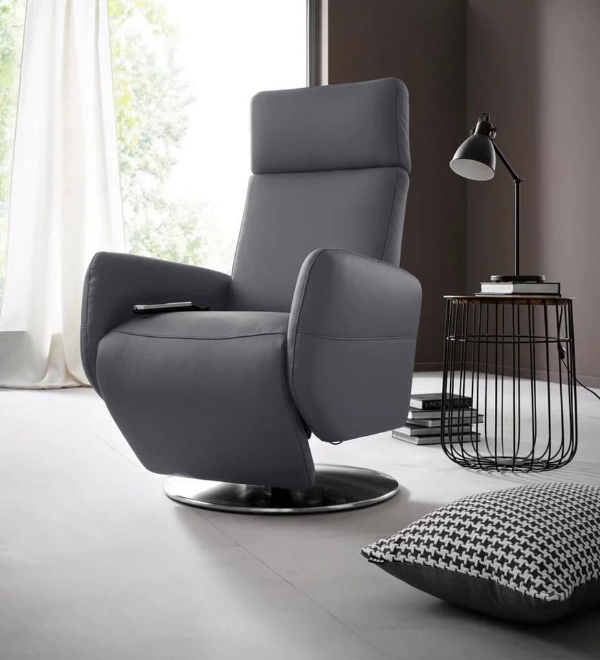 sit&more Relaxsessel Kobra L Anthrazit NaturLEDER® mit Motor - Bild 2