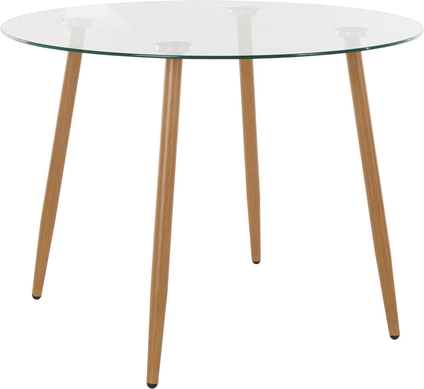 Glastisch OTTO HOME Miller Rund 100cm Braun Glas Eichefarben - Bild 3