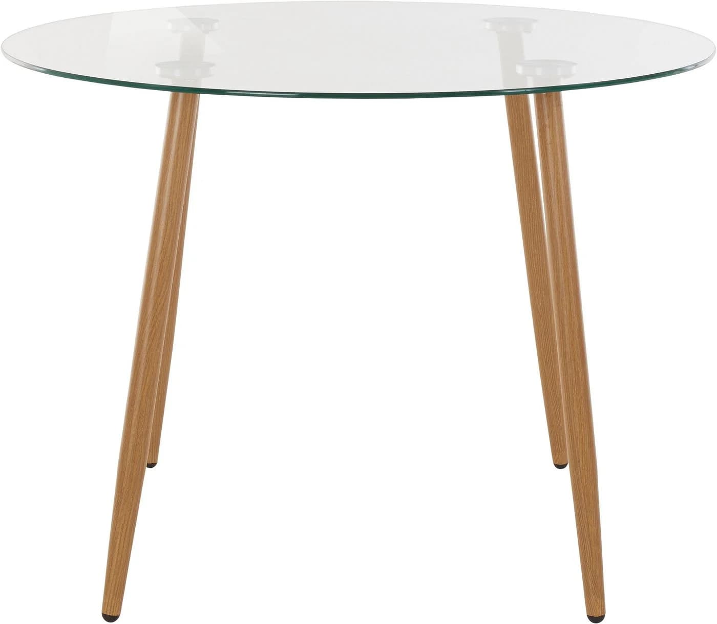 Glastisch OTTO HOME Miller Rund 100cm Braun Glas Eichefarben - Bild 4