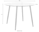 Glastisch OTTO HOME Miller Rund 100cm Braun Glas Eichefarben Bild 5