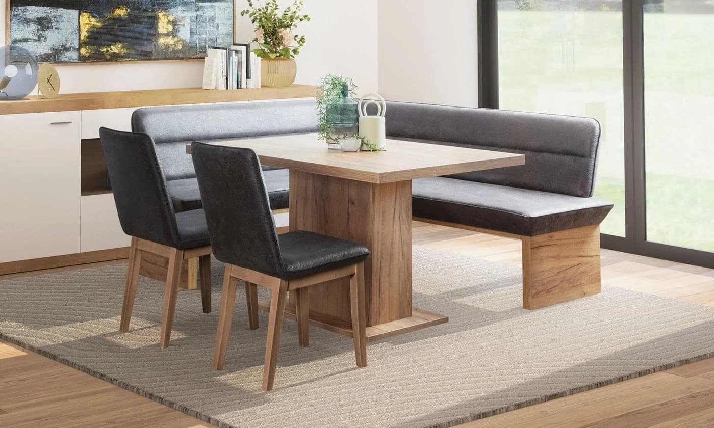 Eckbank OTTO HOME Beluna Polsterbank Sitzecke Anthrazit Eiche