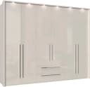OTTO HOME Piano Drehtürenschrank Beige Hochglanz mit LED-Beleuchtung Bild 1
