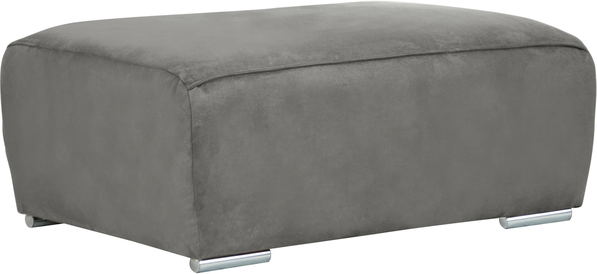 OTTO HOME Hocker Beatrice Grau Microfaser Lederoptik