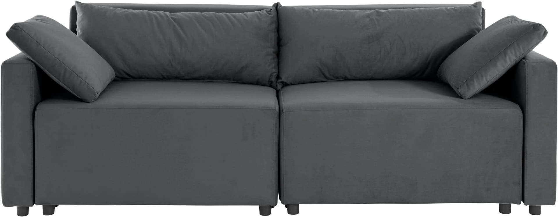 Home Affaire 2-Sitzer Sofa Marva 2tlg. Anthrazit