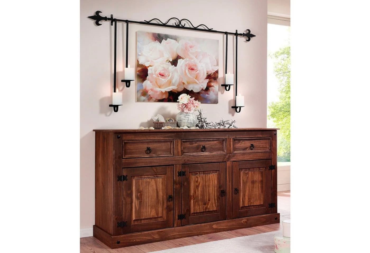 OTTO HOME Sideboard Mexiko Braun Massivholz Kiefer