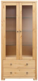 Vitrine OTTO HOME Gotland Beige Gelaugt Geölt Massivholz Bild 1