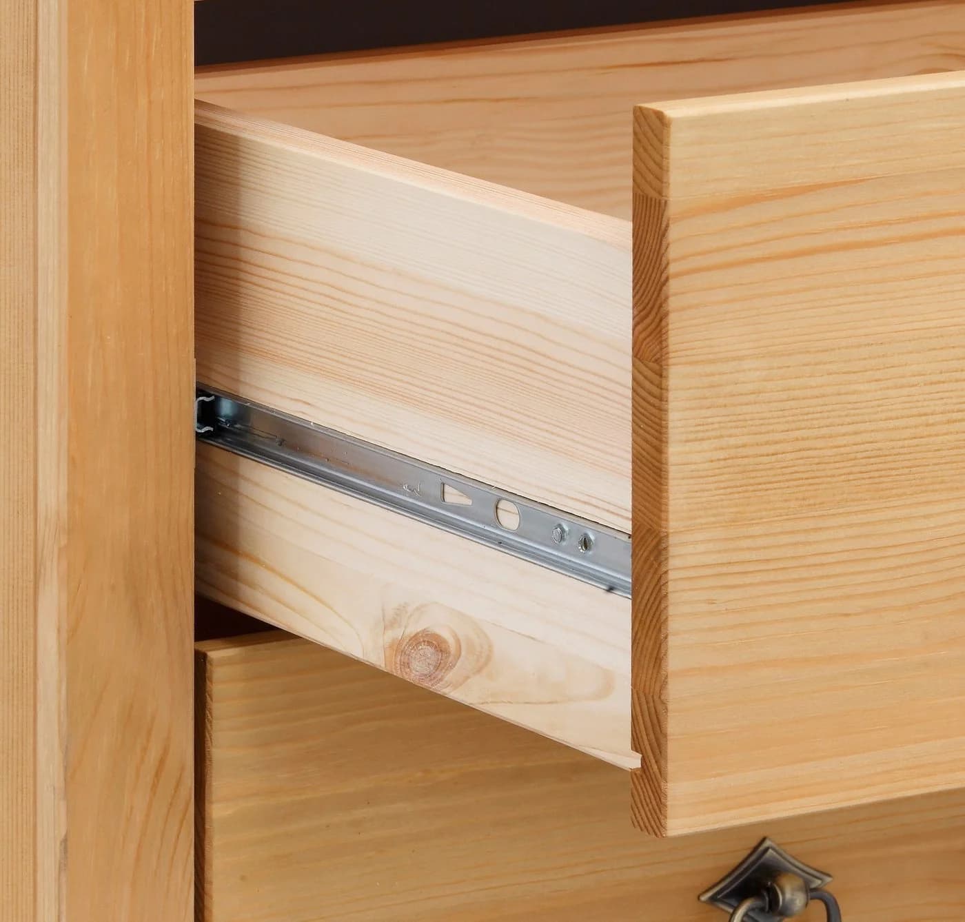 Vitrine OTTO HOME Gotland Beige Gelaugt Geölt Massivholz - Bild 5