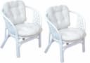 Home affaire Rattansessel 2er-Set Weiß Lackiert Bild 2