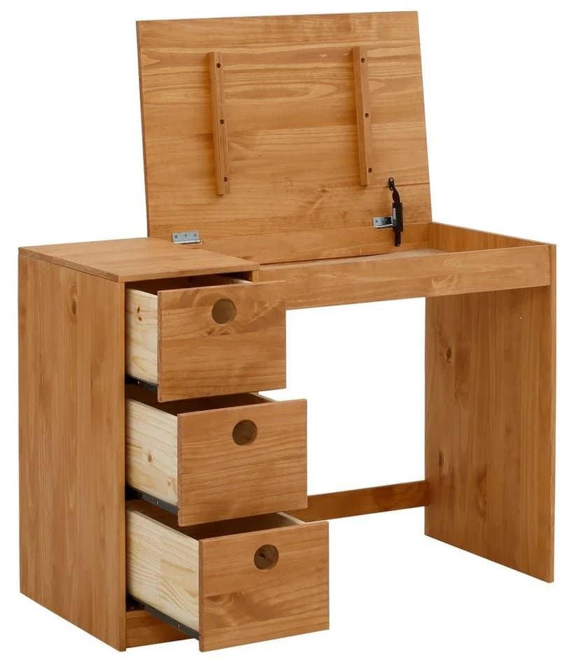 OTTO HOME Alpi Kinderschreibtisch Kiefer Beige 3 Schubkästen - Bild 3