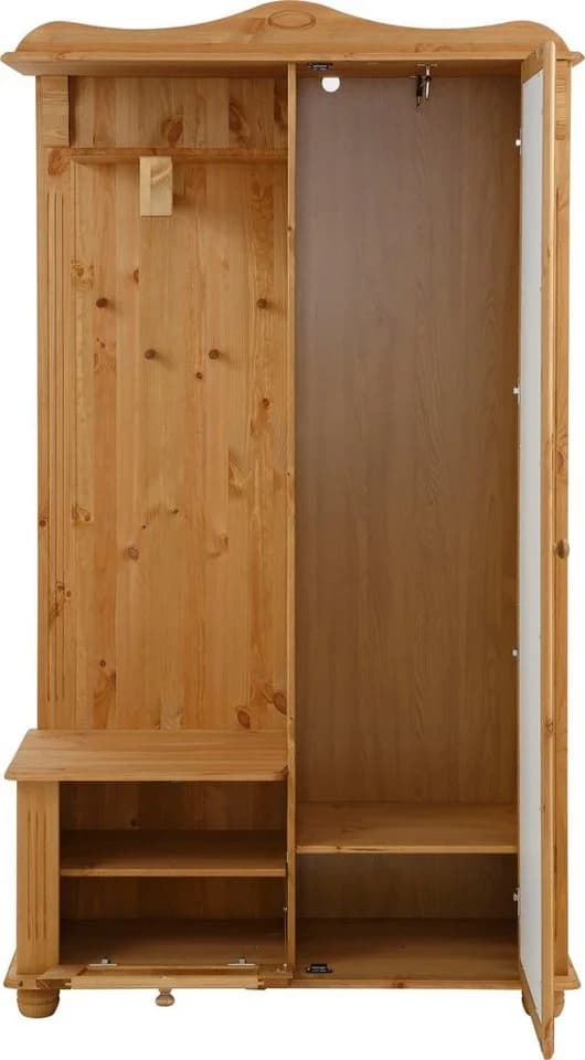 OTTO HOME Adele Kompaktgarderobe Beige Natur Massivholz Kiefer - Bild 5