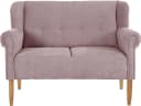 HOME AFFAIRE Moro Küchensofa Rosa Microfaser 2-Sitzer Bild 1