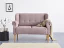 HOME AFFAIRE Moro Küchensofa Rosa Microfaser 2-Sitzer Bild 2