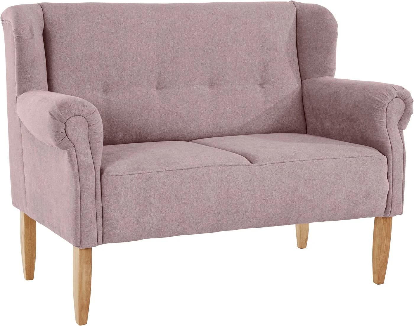 HOME AFFAIRE Moro Küchensofa Rosa Microfaser 2-Sitzer - Bild 3