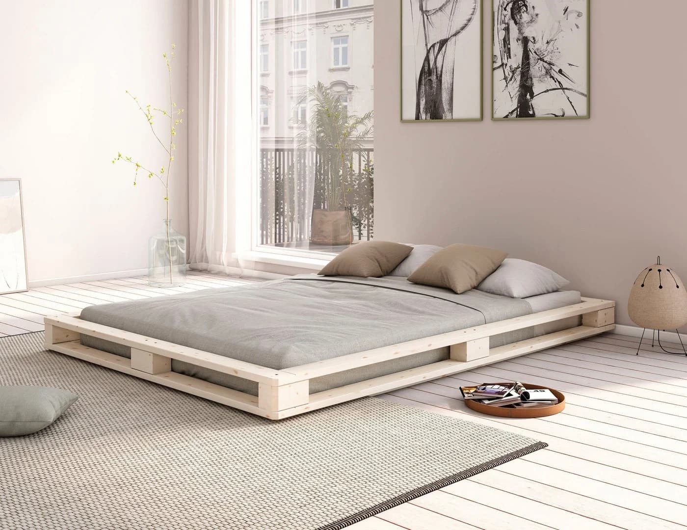OTTO HOME Futonbett PALO Massivholz mit Ablagefläche - Bild 2