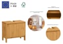 OTTO PRODUCTS Jorrick Waschbeckenunterschrank Massivholz Kiefer Beige Bild 3