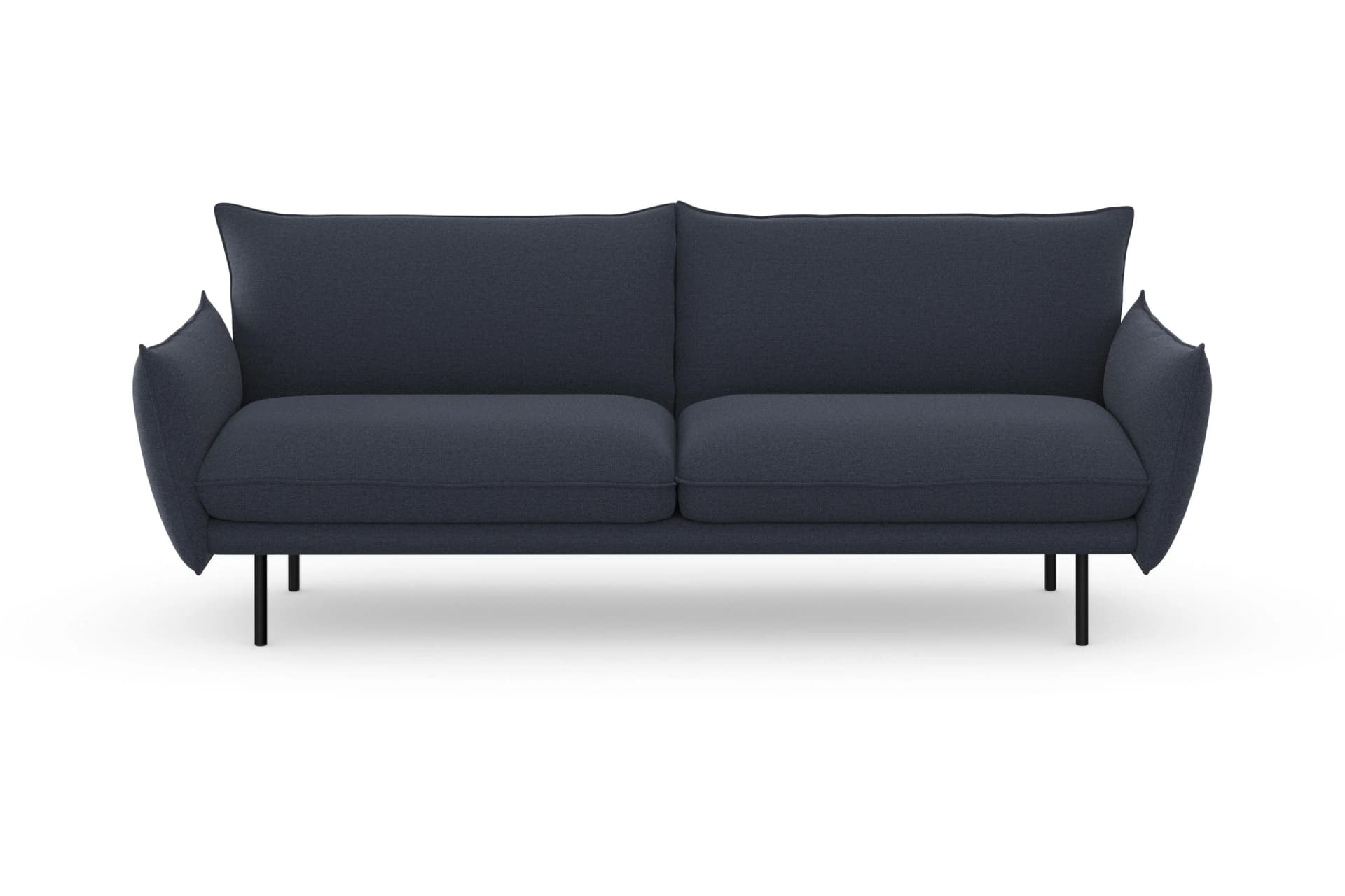 OTTO HOME Stine 3-Sitzer Sofa Dunkelblau Strukturbezug