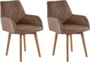 OTTO HOME Esszimmerstuhl Brest Taupe Eiche Massivholz Bild 1