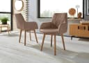 OTTO HOME Esszimmerstuhl Brest Taupe Eiche Massivholz Bild 2
