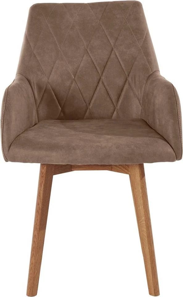 OTTO HOME Esszimmerstuhl Brest Taupe Eiche Massivholz - Bild 3
