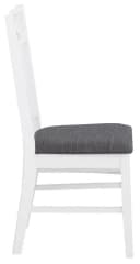 OTTO HOME Esszimmerstuhl Fullerton Weiß/Grau Massivholz Bild 5