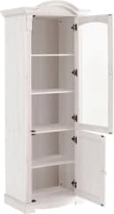 OTTO HOME Vitrine Anna Weiß Massivholz Glastür 2 Schubladen Bild 4