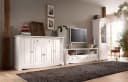 OTTO HOME Vitrine Anna Weiß Massivholz Glastür 2 Schubladen Bild 5