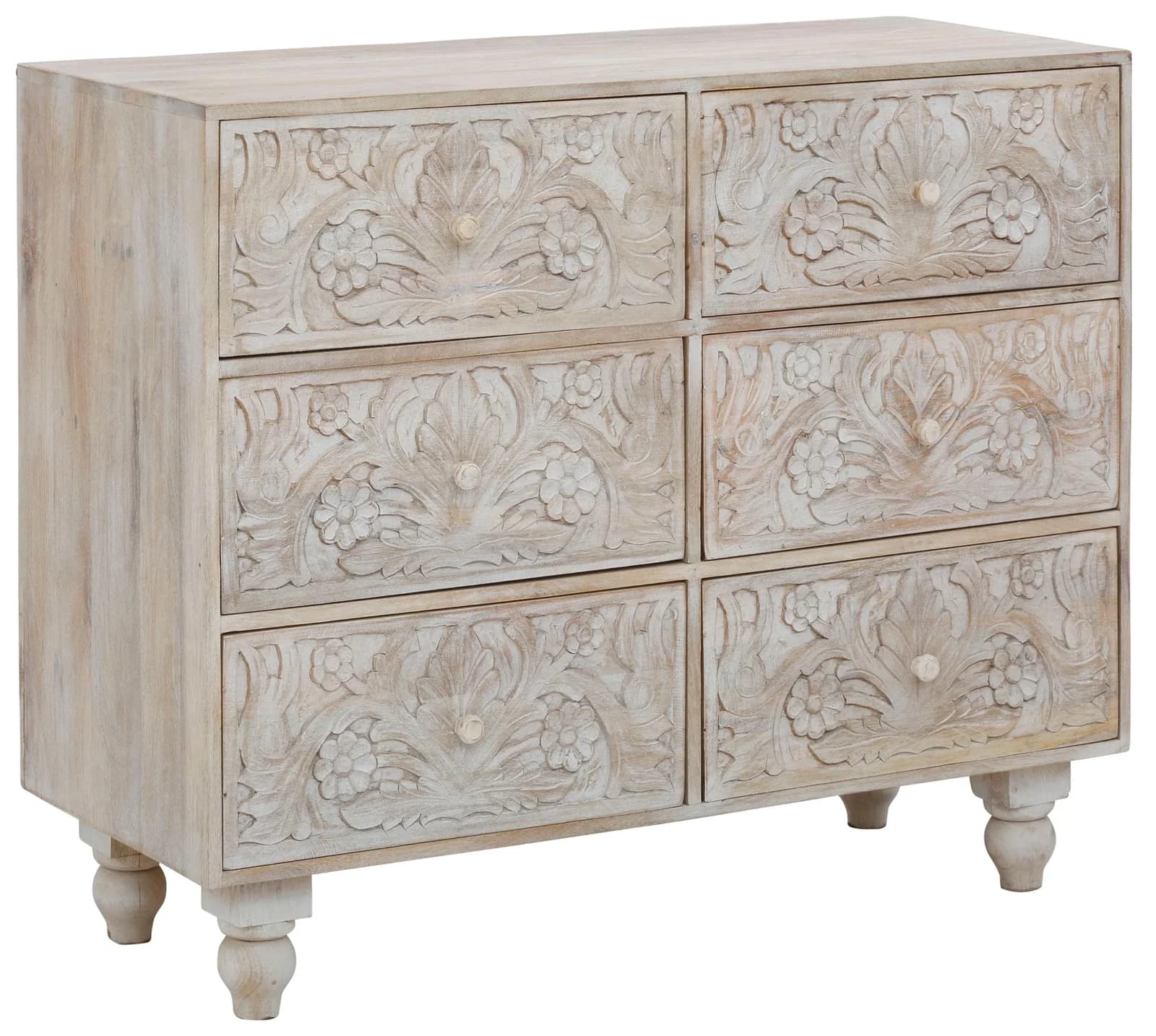 OTTO HOME Lavin Sideboard Kommode Massivholz Mangoholz Beige Braun