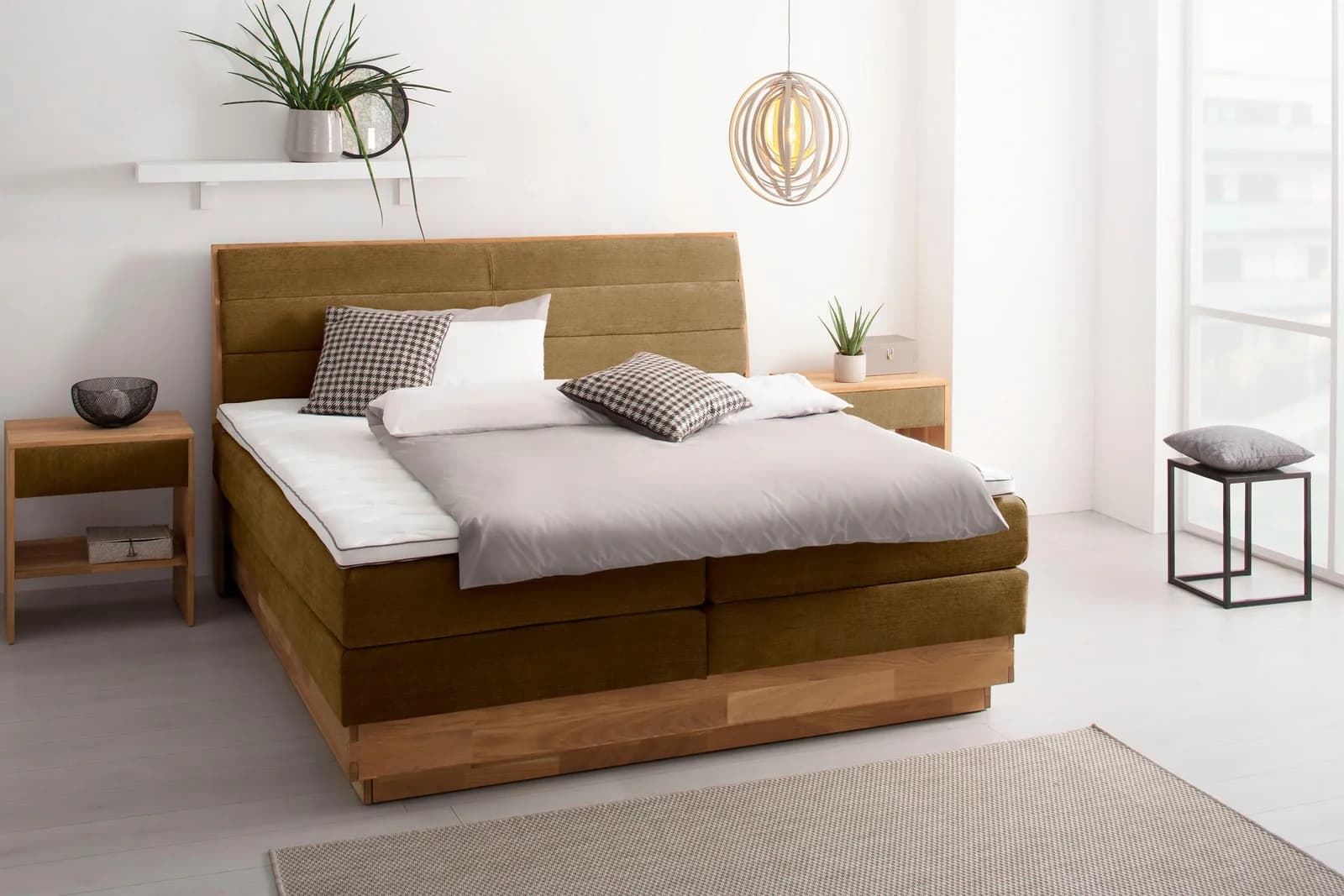 OTTO HOME Jenna Boxspringbett mit LED-Beleuchtung und Bettkasten