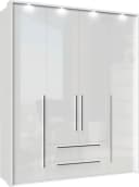OTTO HOME Piano Drehtürenschrank Weiß Hochglanz mit LED und Soft-Close Bild 1