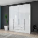 OTTO HOME Piano Drehtürenschrank Weiß Hochglanz mit LED und Soft-Close Bild 2