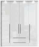 OTTO HOME Piano Drehtürenschrank Weiß Hochglanz mit LED und Soft-Close Bild 3