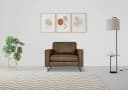 Home Affaire Loveseat Pinto 105 cm Braun Lederoptik Bild 2