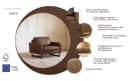 Home Affaire Loveseat Pinto 105 cm Braun Lederoptik Bild 3