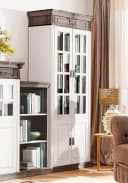 OTTO HOME Vitrine Vinales Weiß Landhausstil Massivholz Bild 1