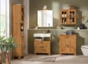 Home affaire Waschbeckenunterschrank Rodby Massivholz Beige Bild 1