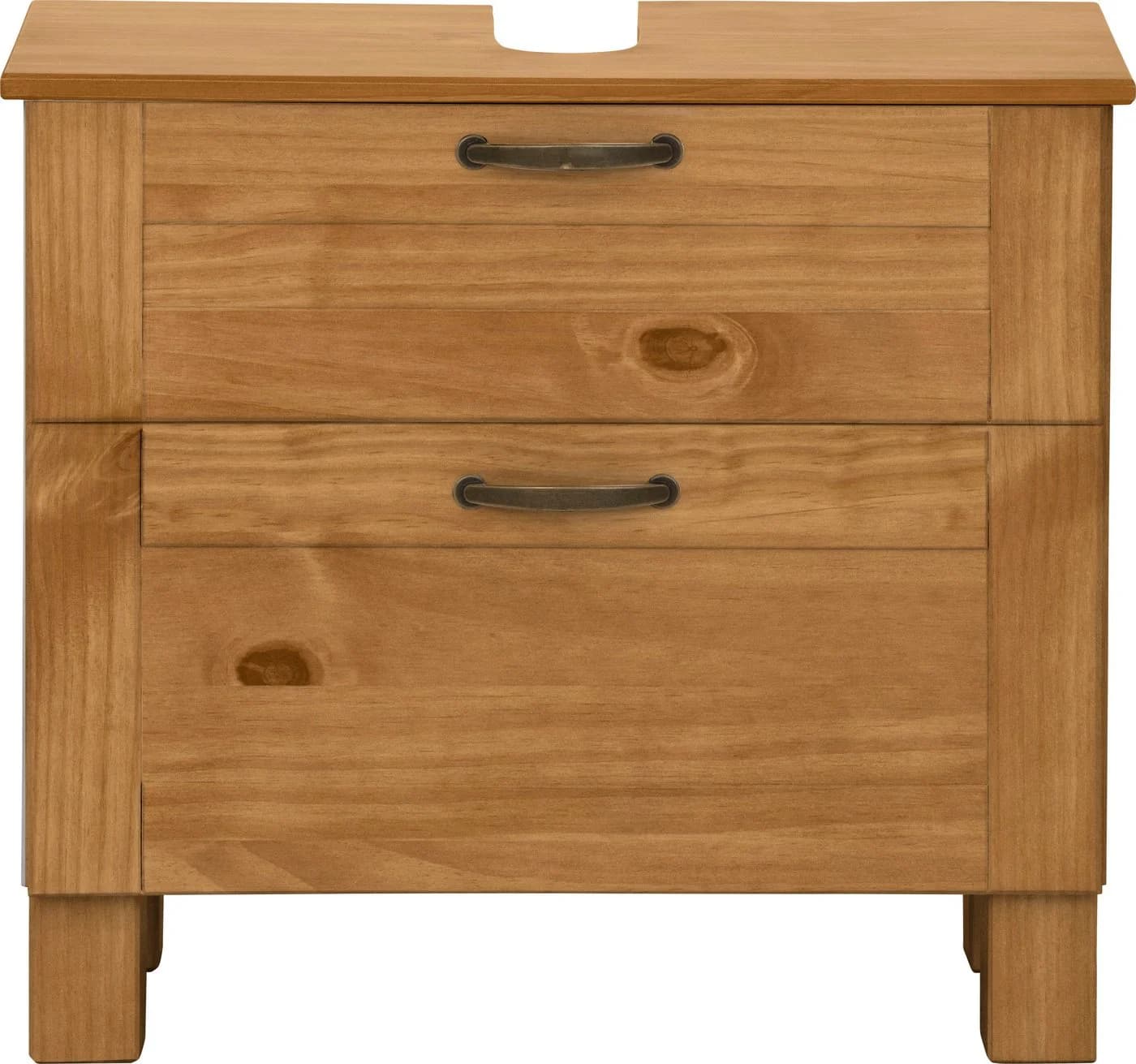 Home affaire Waschbeckenunterschrank Rodby Massivholz Beige - Bild 3