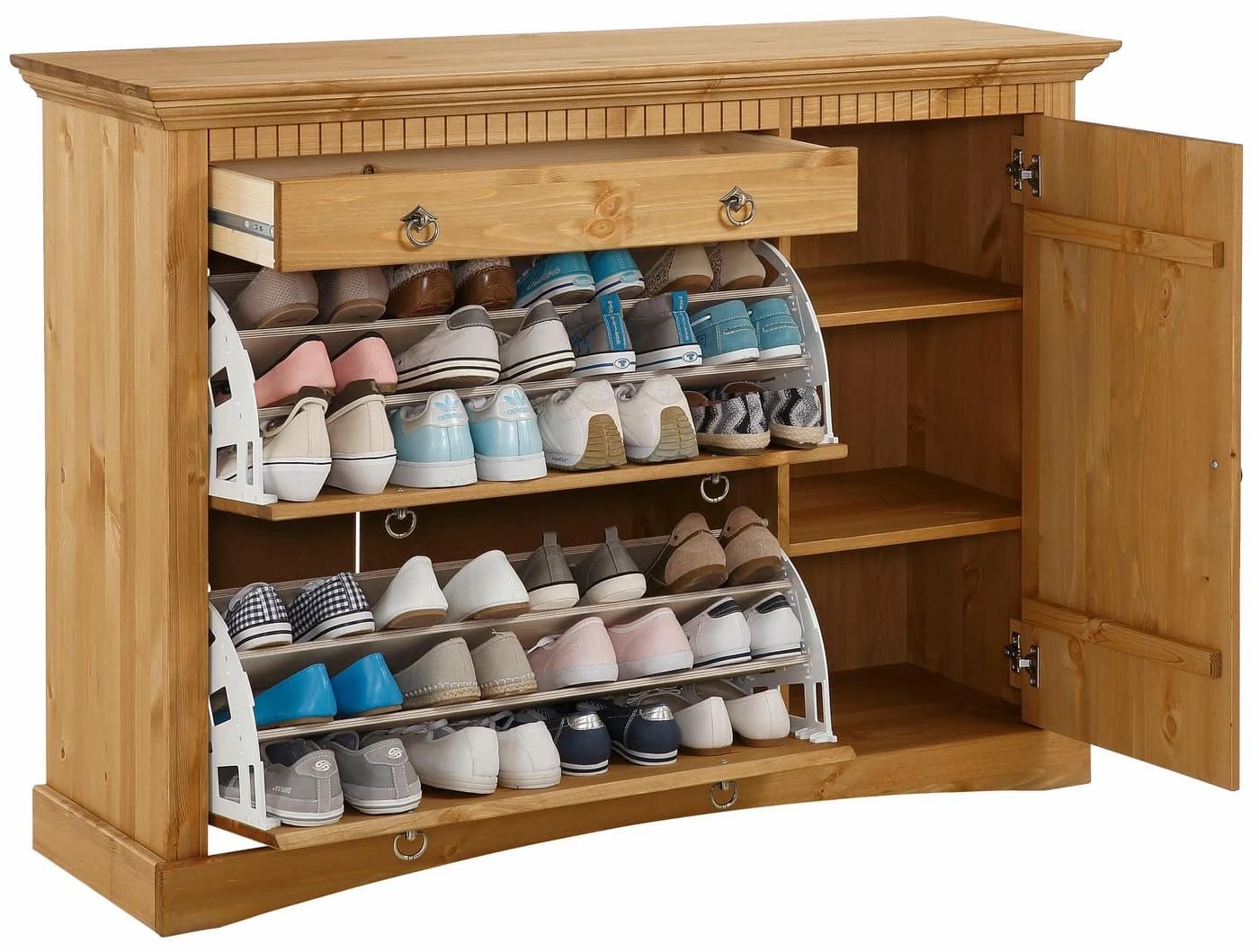OTTO HOME Schuhkommode Rustic Beige Massivholz - Bild 5