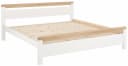 OTTO home Massivholzbett CAPRE Weiß Eiche Landhausstil Bild 2