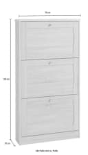 OTTO HOME Schuhschrank Heide Weiß Eiche 3 Klappen Bild 3