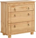 OTTO HOME Kommode Indra Massivholz Kiefer Beige 3 Schubladen Bild 2