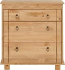 OTTO HOME Kommode Indra Massivholz Kiefer Beige 3 Schubladen Bild 4