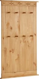 OTTO HOME Indra Garderobenpaneel Beige Natur Massivholz 8 Haken Bild 4