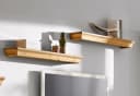 OTTO HOME Wandregal Vinales 2er Set Beige Geölt Massivholz Bild 1