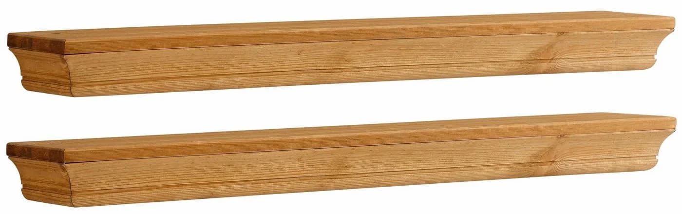 OTTO HOME Wandregal Vinales 2er Set Beige Geölt Massivholz - Bild 4