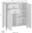 Midischrank Chris von Home Affaire in Pazifik Eichefarben Bild 5